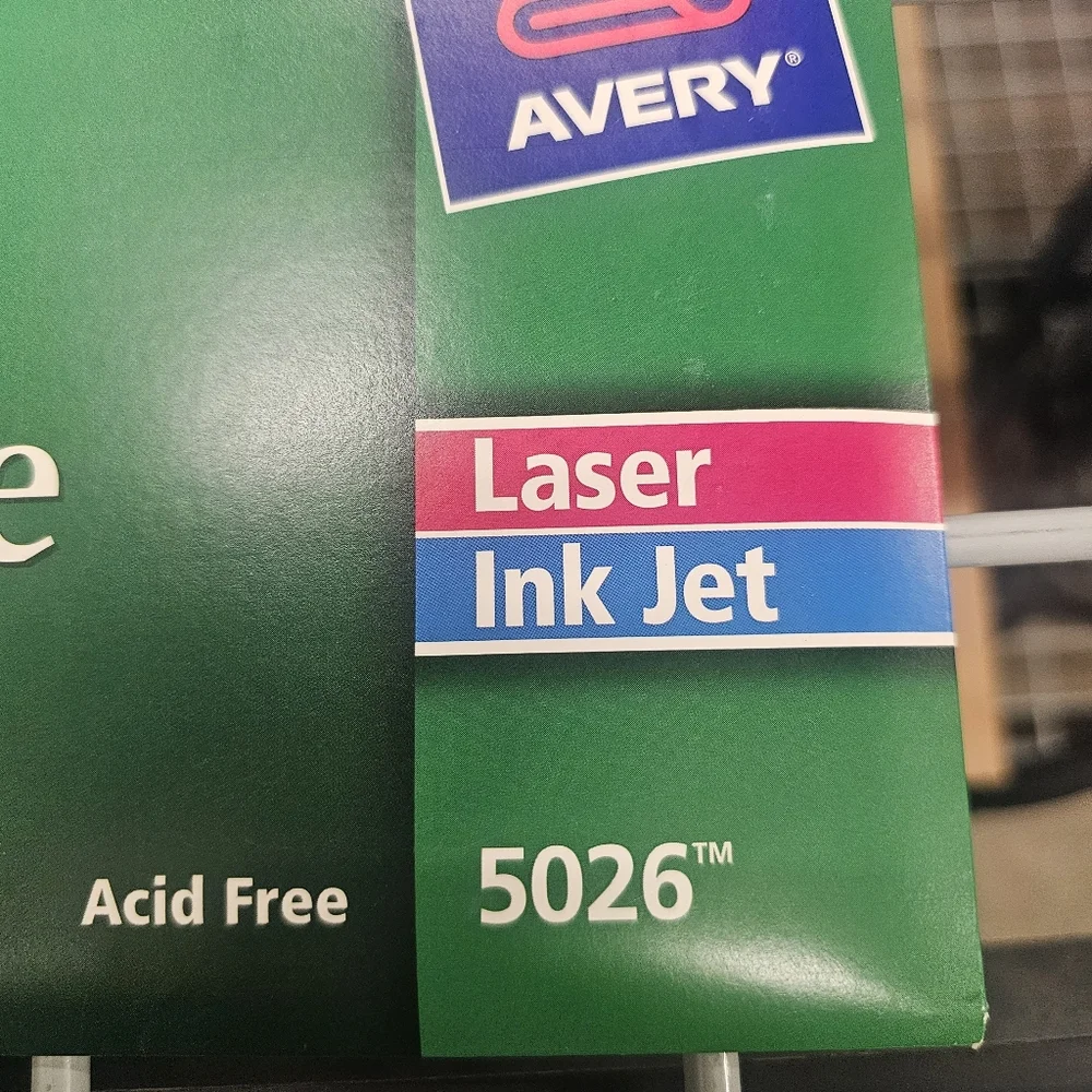 Avery Colored And White Label Sheets